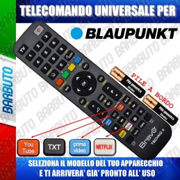 TELECOMANDO UNIVERSALE TECHNO PER BLAUPUNKT SCEGLI IL MODELLO DEL TUO APPARECCHIO DALL'ELENCO E LO RICEVERAI GIA PRONTO.