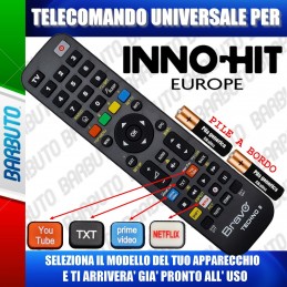 TELECOMANDO UNIVERSALE TECHNO PER INNOHIT SCEGLI IL MODELLO DEL TUO APPARECCHIO DALL'ELENCO E LO RICEVERAI GIA PRONTO.