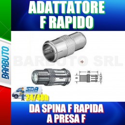 ADATTATORE DA SPINA F RAPIDA A PRESA F PER CONNESSIONE RAPIDA F SATELLITARE