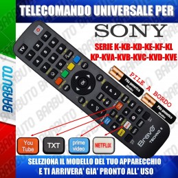 TELECOMANDO UNIVERSALE TECHNO PER SONY SERIE K-KB-KD-KE-KF-KL-KP-KVA-KVB-KVC-KVD-KVE SCEGLI IL TUO MODELLO DALL'ELENCO