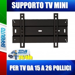 Supporto TV Fisso Extra Slim Per TV 23-42 Pollici – VESA Fino A 200x200, Carico 35kg, Inclinabile -8°
