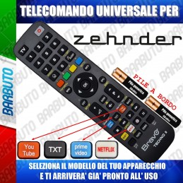 TELECOMANDO UNIVERSALE TECHNO PER ZEHNDER SCEGLI IL MODELLO DEL TUO APPARECCHIO DALL'ELENCO E LO RICEVERAI GIA PRONTO.