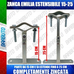 ZANCA TIPO EMILIA 15/25 CM TELESCOPICA REGOLABILE STAFFA X ANTENNA-MADE IN ITALY