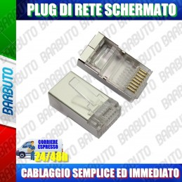 PLUG DI RETE 8P8C RJ45