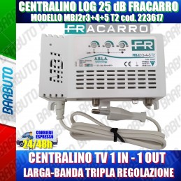 FRACARRO 223617 MBJ EVO CENTRALINO TV 1 INGRESSO LOG 25dB MODELLO MBJ2r3+4+5 T2