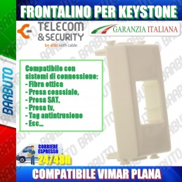 FRONTALINO PER KEYSTONE COMPATIBILE VIMAR PLANA - T&S