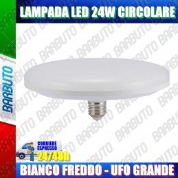 Lampada LED 24W circolare E27 F200 diam.200 6400K