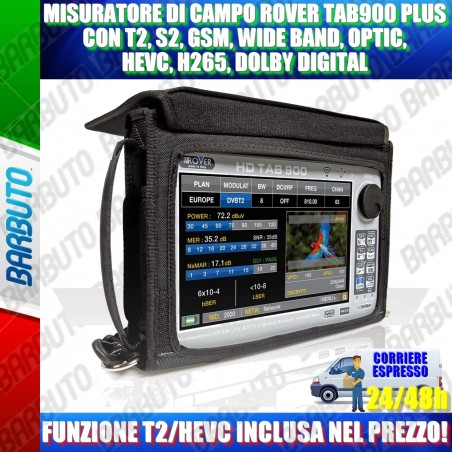 MISURATORE DI CAMPO ROVER TAB900 PLUS CON T2 S2 GSM HEVC H265 WIBA ...