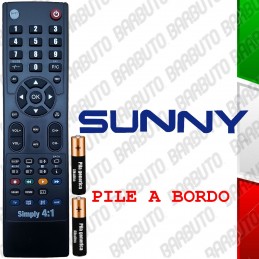 Telecomando per SUNNY. Selezionare il modello arriva già pronto.