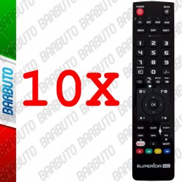 10 TELECOMANDI UNIVERSALI SUPERIOR 4IN1 PROGRAMMABILI TRAMITE PC, PROGRAMMATORE INCLUSO