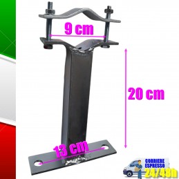 ZANCA TIPO EMILIA 20 CM ZINCATA PER ANTENNA O PARABOLA O STAFFA PER ANTENNA