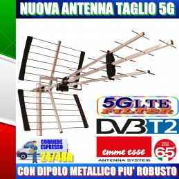 ANTENNA 3-LINE UHF 35 ELEMENTI 21-48 DIG. SILVER TRIPLA 45WS5G Z