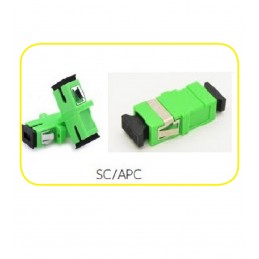 ADATTATORE SC FEMMINA FEMMINA SIPLEX VERDE CON FLANGE