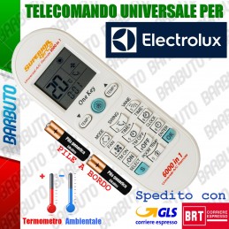 TELECOMANDO UNIVERSALE PER CLIMATIZZATORE CONDIZIONATORE ELECTROLUX CON PILE