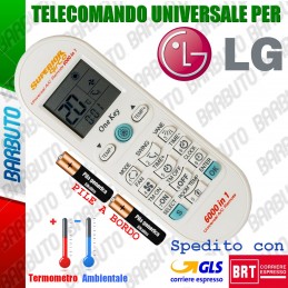 TELECOMANDO UNIVERSALE PER CLIMATIZZATORE CONDIZIONATORE LG CON PILE