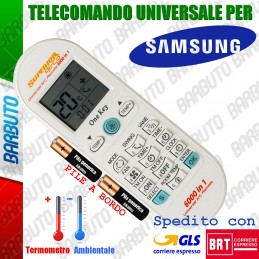 TELECOMANDO UNIVERSALE PER CLIMATIZZATORE / CONDIZIONATORE SAMSUNG CON PILE