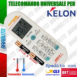 TELECOMANDO UNIVERSALE PER CLIMATIZZATORE / CONDIZIONATORE KELON CON PILE