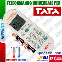 TELECOMANDO UNIVERSALE PER CLIMATIZZATORE / CONDIZIONATORE TATA CON PILE