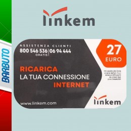 RICARICA PER LINKEM WIFI DA 27€ ( 1 mese )