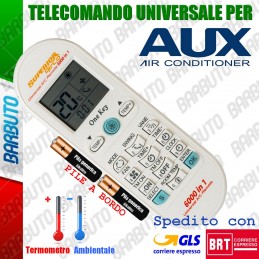 TELECOMANDO UNIVERSALE PER CLIMATIZZATORE / CONDIZIONATORE AUX CON PILE