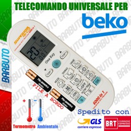 TELECOMANDO UNIVERSALE PER CLIMATIZZATORE / CONDIZIONATORE BEKO