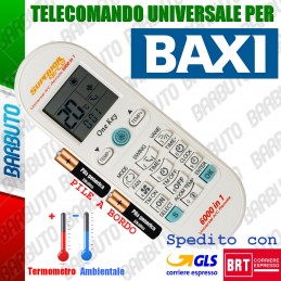 TELECOMANDO UNIVERSALE PER CLIMATIZZATORE / CONDIZIONATORE BAXI