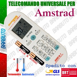 TELECOMANDO UNIVERSALE PER CLIMATIZZATORE / CONDIZIONATORE AMSTRAD