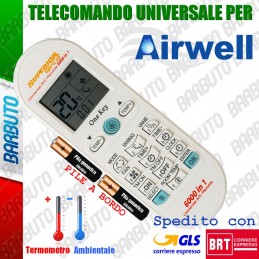 TELECOMANDO UNIVERSALE PER CLIMATIZZATORE / CONDIZIONATORE AIRWELL