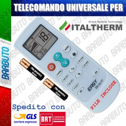 TELECOMANDO UNIVERSALE PER CLIMATIZZATORE CONDIZIONATORE ITALTHERM