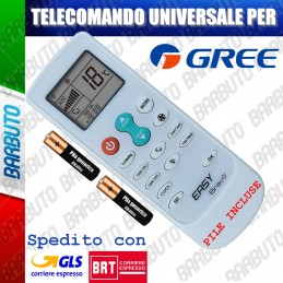 TELECOMANDO UNIVERSALE PER CLIMATIZZATORE CONDIZIONATORE GREE