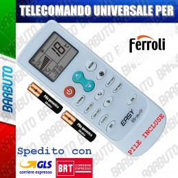 TELECOMANDO UNIVERSALE PER CLIMATIZZATORE CONDIZIONATORE FERROLI