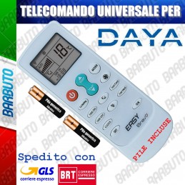 TELECOMANDO UNIVERSALE PER CLIMATIZZATORE CONDIZIONATORE DAYA