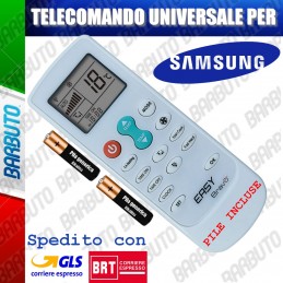 TELECOMANDO UNIVERSALE PER CLIMATIZZATORE CONDIZIONATORE SAMSUNG