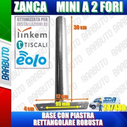 SUPPORTO DI FISSAGGIO DRITTO PER LINKEM E ANTENNE WIFI PER ESTERNO 2 FORI