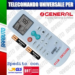 TELECOMANDO UNIVERSALE PER CLIMATIZZATORE CONDIZIONATORE GENERAL