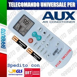 TELECOMANDO UNIVERSALE PER CLIMATIZZATORE CONDIZIONATORE AUX