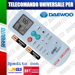 TELECOMANDO UNIVERSALE PER CLIMATIZZATORE CONDIZIONATORE DAEWOO