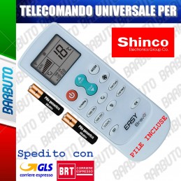 TELECOMANDO UNIVERSALE PER CLIMATIZZATORE CONDIZIONATORE SHINCO