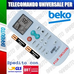 TELECOMANDO UNIVERSALE PER CLIMATIZZATORE CONDIZIONATORE BEKO