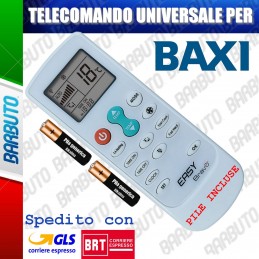 TELECOMANDO UNIVERSALE PER CLIMATIZZATORE CONDIZIONATORE BAXI