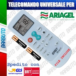 TELECOMANDO UNIVERSALE PER CLIMATIZZATORE CONDIZIONATORE ARIAGEL