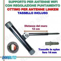 STAFFA ANTENNA WIFI CON REGOLAZIONE DEL PUNTAMENTO - LINKEM OUTDOOR -CPE UNIV