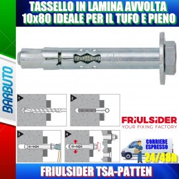 TASSELLO FRIULSIDER TSA-PATTEN 10x80 IDEALE PER IL TUFO E PIENO