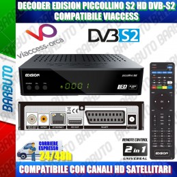 DECODER COMPATIBILE VIACCESS EDISION PICCOLLINO S2 HD DVB-S2 HD