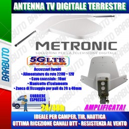 ANTENNA DIGITALE TERRESTRE AMPLIFICATA, PER CAMPER MEZZI MOBILI BARCA ABITAZIONE