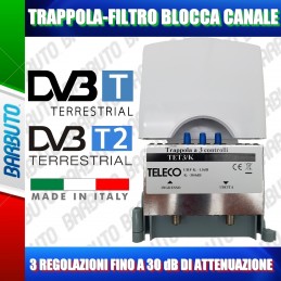 TRAPPOLA FILTRO ELIMINA CANALE A 3 CELLE LIBERA TARABILE TELECO TET3/K