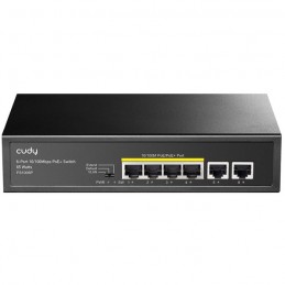 SWITCH POE 6 PORTE (4+2) 60W DESK CUDY ALIMENTATORE INTERNO
