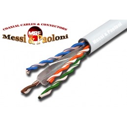 CAVO UTP CAT 6 23AWG CU CON GUAINA LSZH BIANCO MATASSA DA 305 MT