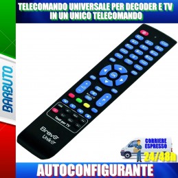 TELECOMANDO UNIVERSALE PER DECODER E TV IN UN UNICO TELECOMANDO AUTOCONFIGURANTE