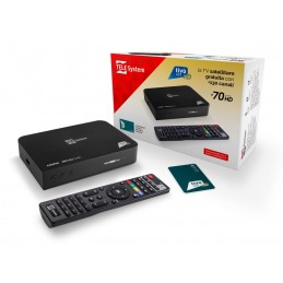 DECODER TIVUSAT CERTIFICATO CON SCHEDA NUOVA INCLUSA TELESYSTEM TS9019HEVC